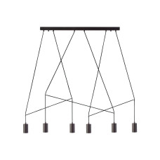 Люстра Nowodvorski 9675 Imbria GU10 6x35W IP20 Bl колір чорний