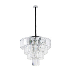 Люстра кришталева Nowodvorski 7615 Cristal E14 12x40W IP20 Silver колір хром