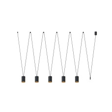 Підвісний світильник Nowodvorski 7817 More tone GU10 5x10W IP20 Bl колір чорний