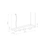 Зображення Купить Подвесной светильник Nowodvorski 9382 Plant GU10 4x35W IP20 Wh ИМ Light-Deco 1 