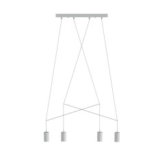 Люстра Nowodvorski 9191 Imbria GU10 4x35W IP20 Wh колір білий