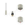Зображення Подвесной светильник Nowodvorski 10900 Fourty S GU10 1x10W IP20 Silk Gray ИМ Light-Deco 3 