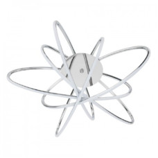 Люстра стельова світлодіодна HOROZ ELECTRIC "GENESIS" 100W LED 4000К (нейтральне світло), хром