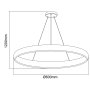 Изображение Подвесная светодиодная люстра Horoz Electric ESSENCE 48W 4000K ROSE GOLD ИМ Light-Deco 1 