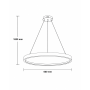 Изображение Подвесная светодиодная люстра Horoz Electric HARVEY-53 3CCT 53W белая ИМ Light-Deco 2 