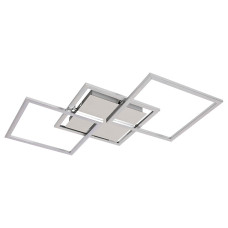 Люстра стельова світлодіодна HOROZ ELECTRIC "MONZA" 40W LED 4000К (нейтральне світло), хром