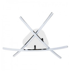 Люстра стельова світлодіодна HOROZ ELECTRIC "CRATER" 20W LED 4000К (нейтральне світло), хром