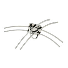 Люстра стельова світлодіодна HOROZ ELECTRIC "CORNELIA" 60W LED 4000К (нейтральне світло), хром