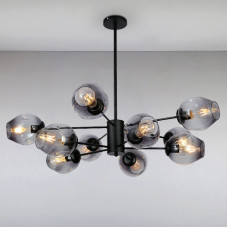 Люстра подвесная Light House LS-15178-10 BK+BK черная Люстра подвесная Light House LS-15178-10 BK+BK черная