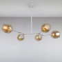 Зображення Люстра підвісна молекула Light House LS-15226-5 WH+BR біла ИМ Light-Deco 