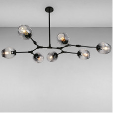 Люстра подвесная молекула Light House LS-15226-7 BK+BK черная
