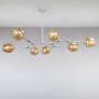 Зображення Люстра підвісна молекула Light House LS-15226-7 WH+BR білийИМ Light-Deco