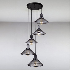 Люстра лофт Light House LS-13463-5 BK 300 чорна