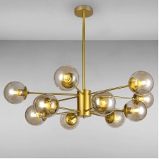 Люстра подвесная Light House LS-14858-12 GD+BR золото