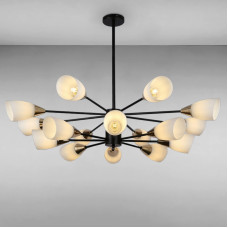 Люстра підвісна Light House LS-15180-16 BK+WH чорний