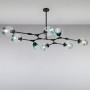 Зображення Люстра підвісна молекула Light House LS-15226-8 BK+BL чорнийИМ Light-Deco