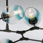 Зображення Люстра підвісна молекула Light House LS-15226-8 BK+BL чорнийИМ Light-Deco1