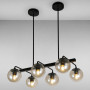 Зображення Люстра підвісна молекула Light House LS-16092/6 BK+BR чорна ИМ Light-Deco 