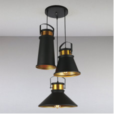 Люстра підвісна Light House LS-13236-3 BK GD чорний