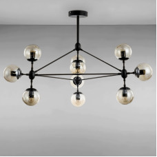 Люстра підвісна молекула Light House LS-14875-10 BK+BR чорний