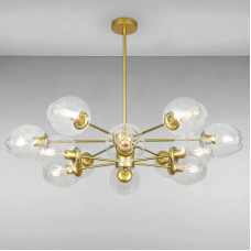 Люстра підвісна молекула Light House LS-15178-12 GD+CL золото