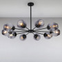 Зображення Люстра підвісна молекула Light House LS-15179-10 BK+BK чорна ИМ Light-Deco 