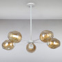 Изображение Люстра подвесная молекула Light House LS-15179-5 WH+BR белыйИМ Light-Deco