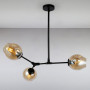 Зображення Люстра підвісна молекула Light House LS-15226-3 BK+BR чорна ИМ Light-Deco 
