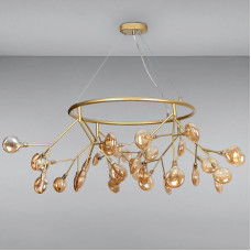 Люстра подвесная молекула Light House LS-15231-36 GD+BR золото