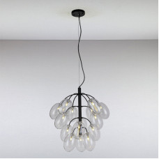 Люстра підвісна молекула Light House LS-13156-15 BK+CL чорний