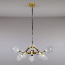 Люстра підвісна молекула Light House LS-13121/10 GD+CL золото