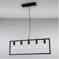 Люстра підвісна Лофт Light House LS-14648-5 BK чорний