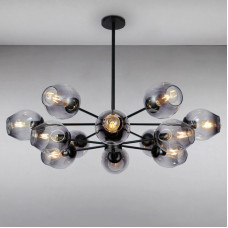 Люстра підвісна молекула Light House LS-15178-12 BK+BK чорний