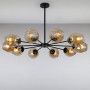 Зображення Люстра підвісна молекула Light House LS-15179-10 BK+BR чорнийИМ Light-Deco