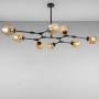 Зображення Люстра подвесная молекула Light House LS-15226-8 BK+BR черная ИМ Light-Deco 