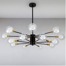 Люстра подвесная молекула Light House LS-15382-16 BK черная