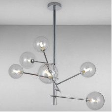 Люстра стельова молекула Light House LS-16095/6 CR+CL хром