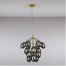 Люстра підвісна молекула Light House LS-13156-15 GD+BK золото