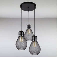 Люстра лофт Light House LS-13461-3 BK 300 чорна