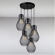 Люстра лофт Light House LS-13461-5 BK 300 чорна
