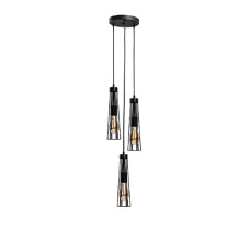 Люстра подвесная Atmolight Halo СD85-3 Black черная (1494) Люстра подвесная Atmolight Halo СD85-3 Black черная (1494)