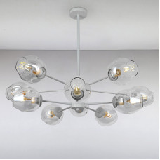 Люстра підвісна молекула Light House LS-15178-10 WH+CL білий