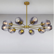 Люстра підвісна молекула Light House LS-15179-10 GD+BK золото