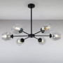 Зображення Люстра підвісна молекула Light House LS-15179-6 BK+CL чорнийИМ Light-Deco