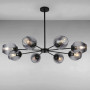 Зображення Люстра підвісна молекула Light House LS-15179-8 BK+BK чорнийИМ Light-Deco