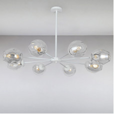 Люстра підвісна молекула Light House LS-15179-8 WH+CL білий