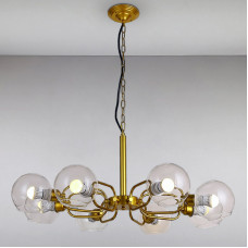 Люстра подвесная молекула Light House LS-15369-8 GD золото