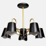 Зображення Люстра підвісна Light House SA-15555/5 BK+GD+WT H450*D300 чорнийИМ Light-Deco