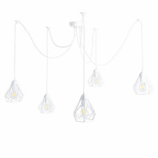 Люстра Атмолайт Bevel Spider- 5 лапок біла (1588)