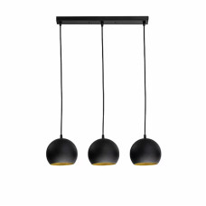 Люстра подвесная Bowl С150-450-3 BlackM/Gold Черная (1575)